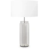 Image de Lampe de table, métal verre, chrome, H 52 cm
