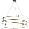 Image de Suspension, métal verre, or, 6 flammes, D 81,2 cm