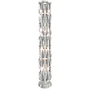 Image de Lampadaire, acier inoxydable, chrome, H 126,5 cm