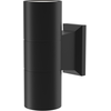 Image de Applique murale, balcon, noir, IP54, douille GU10, H 18cm