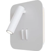 Image de Applique murale LED, spot mobile, métal blanc