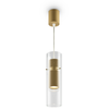 Image de Suspension, aluminium, verre, or, H 32 cm