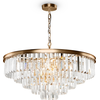 Image de Lampe à suspendre, métal, verre, laiton, douille E14, D 70cm
