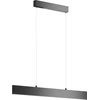 Image de Suspension LED, métal, noir mat, L 91cm
