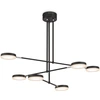 Image de Suspension LED, noir, spots mobiles, L 89 cm