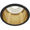 Image de Luminaire encastré, noir doré, douille GU10, diamètre 6,8cm