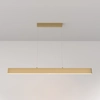 Image de Suspension LED, métal doré, blanc chaud