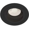 Image de Luminaire encastré, rond noir, 1x GU10, diamètre 9,2cm