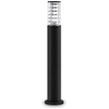 Image de Bronx Lampadaire Aluminium noir 79,6 cm Hauteur ronde Abat-jour en verre