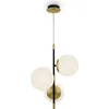 Image de Suspension, métal verre, or mat, D 33,3 cm