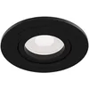 Image de Luminaire encastré, noir rond, douille GU10, diamètre 9,2cm