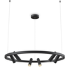 Image de Suspension LED noire, spots réglables, H 120 cm