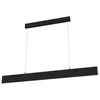 Image de Suspension LED, métal noir, blanc chaud, L 118,5cm