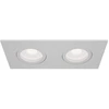 Image de Luminaire encastré, blanc, carré, 2x GU10 douilles, L 17,5cm