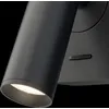 Image de Applique murale LED, spot mobile, métal noir
