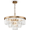 Image de Suspension, métal verre, laiton,Reproduction, D 50 cm
