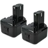 Image de Vhbw - 2x Batteries Compatible Avec Hitachi Fds 12dvc, Fdv12dv, Fdv 12dv, Fwh12dc2, Fwh 12dc2 Outil Électrique (3300 Mah, Nimh, 12 V)