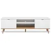 Image de Les Tendances - Goteborg Meuble Tv Scandinave Blanc - L 160 Cm