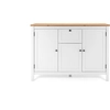Image de CALICOSY - Buffet 3 portes 1 tiroir L120 cm -Reproduction Blanc - BERGEN