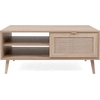 Image de CALICOSY - Table Basse 2 Niches L100 cm - Impression Rotin - BALI