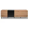 Image de CALICOSY - Buffet Bas 4 PortesReproduction Bois clair L200 cm - Nola