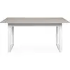 Image de CALICOSY - Table à Manger ExtensibleReproduction Travertin et Blanc L160/200 cm - HOUSTON