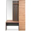 Image de Armoire vestiaire Panneau de vestiaire avec banc Medan | Artisan Oak / Anthracite