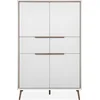 Image de CALICOSY - Buffet Haut 4 Portes et 2 Tiroirs H140 cm - ARONA