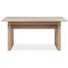 Image de CALICOSY - Table à manger extensibleReproduction chêne et travertin L160-200 cm - SAI