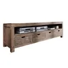 Image de MASSIVMOEBEL24 | Meuble TV 190x50 Palissandre huilé Gris taupe NATURE GREY #44