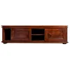 Image de MASSIVMOEBEL24 | Meuble TV 160x45 Acacia laqué Nougat OXFORD #450