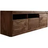 Image de MASSIVMOEBEL24 | Meuble TV 178x40 Palissandre teinté Smoked cherry TORONTO #120