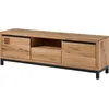 Image de MASSIVMOEBEL24 | Meuble TV 170x40 Chêne sauvage huilé Bois naturel VILLANDERS #113