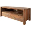 Image de MASSIVMOEBEL24 | Meuble TV 125x45 Palissandre huilé Gris taupe BUENO #2002
