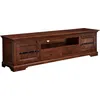 Image de MASSIVMOEBEL24 | Meuble TV 200x45 Acacia laqué Nougat OXFORD #326