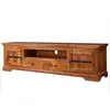 Image de MASSIVMOEBEL24 | Meuble TV 200x45 Acacia laqué Miel OXFORD #0326