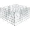 Image de Estexo - Jardinière En Gabion À Pierres En Métal Galvanisé 270 X 90 X 50 Cm