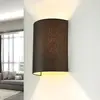 Image de Licht-erlebnisse - Applique Murale D'Intérieur Alice Au Design Loft En Tissu Brun Foncé Dans Un Style Moderne E27 - Marron