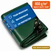 Image de NEMAXX® Bâche de protection 650 g/m² 8x10 m (80 m²) Vert   imperméable, anti-UV, indéchirable, illets laiton   camion, bois, jardin