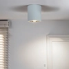 Image de Licht-erlebnisse - Plafonnier D'Intérieur Blanc Au Design Bauhaus De Forme Cylindrique Dans Le Style Moderne E27 - Blanc