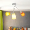 Image de Suspension D'Intérieur Banta Multicolore Aux Couleurs Vives Avec Bras Réglables 3xe27 - Orange, Jaune, Vert