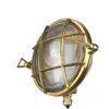 Image de Applique Murale Laiton Ronde Ip64 Maritim Serifos Extérieur - Laiton, Clair/transparent