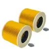 Image de 2x Filtre Plissé Compatible Avec Kärcher Mv 3 Premium, Mv 3 P Extension Kit Aspirateur - Jaune - Vhbw