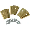 Image de 9x Lame De Rechange Compatible Avec Worx Landroid S500i, Wa0176, L1500i, M1000i, M500, M800 - Lames De Rechange, Or, Acier (vevêtement Titane) - Vhbw