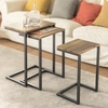 Image de SoBuy FBT102-F Set de 3 tables d'appoint Table basse empilable Table basse Table de soins Table de salon