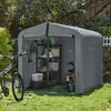 Image de Abri à vélos SoBuy résistant aux intempéries, abri de jardin pour 2 à 4 vélos, tente carport avec protection UV, abri à vélos pour protection contre la pluie KLS11-L-DG
