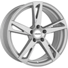 Image de Jante Carmani 16 Anton 7.5 poucesx17 pouces ET37 5x120 cristal argent CA167517K537KS compatible avec BMW série 1 série 2 série 3 série 4 série 5 série X3 X4 Z3