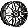 Image de Jante Oxigin 25 Oxcross 7.5 poucesx17 pouces ET45 5x114.3 black full polish OX257517J45BFP compatible avec Toyota Auris Avensis Camry C-HR Corolla Verso Previa RAV4 Yaris