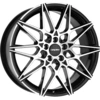Image de Jante Carmani 18 Knut 8 poucesx18 pouces ET35 5x120 black polish CA180818K35BP compatible avec BMW série 1 série 2 série 3 série 4 série 5 série X1 X3 X4