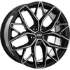 Image de Jante Oxigin 26 Oxid 8.5 poucesx19 pouces ET45 5x114.3 black full polish OX268519J45BFP compatible avec Toyota Auris Camry C-HR RAV4 Yaris